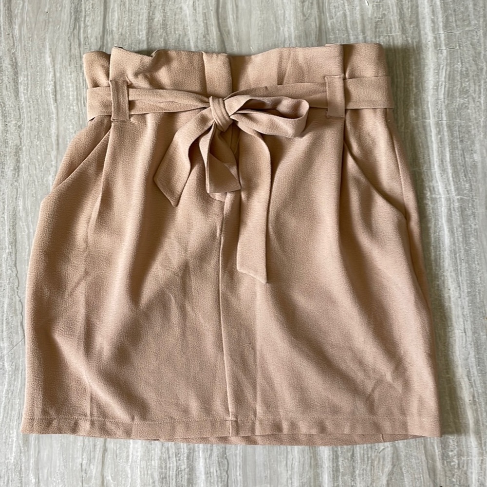 LUSH Paper Bag Waist Pencil Skirt